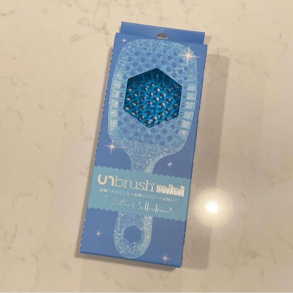Mini UNbrush in Glitter Blue